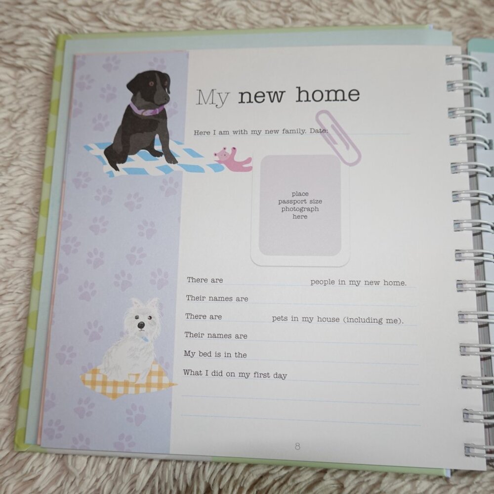 My Dog's Journal (scrapbook / baby book for dogs), Spiral, Hard Cover, NWT - Picture 7 of 11